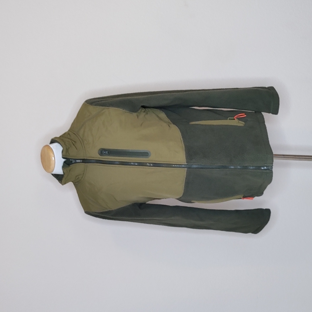 Faux Fur green olive jacket size S